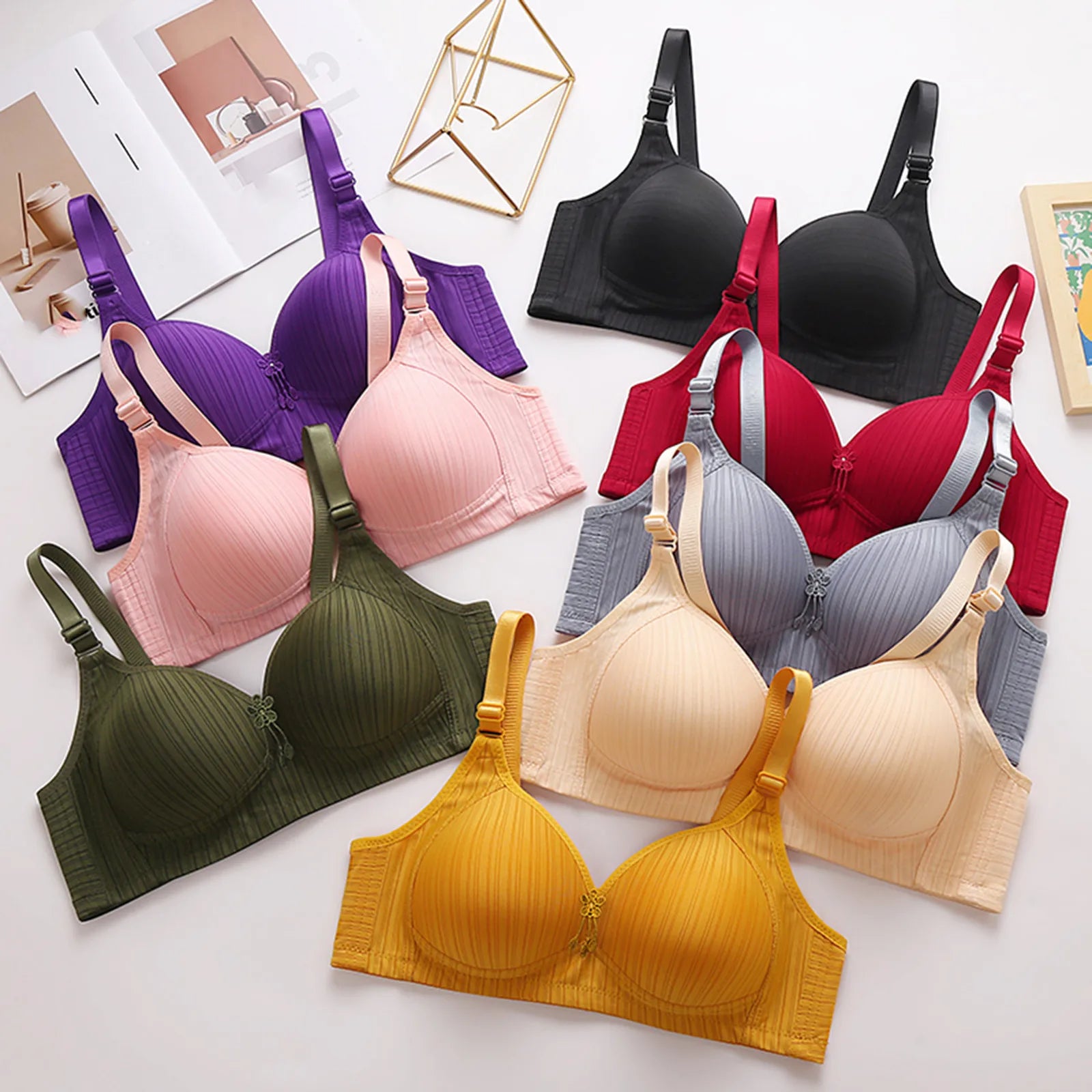 Sexy Push Up Bra Large Size 36-46 Brassiere Underwear Women Bratette Crop Tops Lingerie Plus Size Wireless Female Padded Bra Peaceful Pleasures Health and Wellness