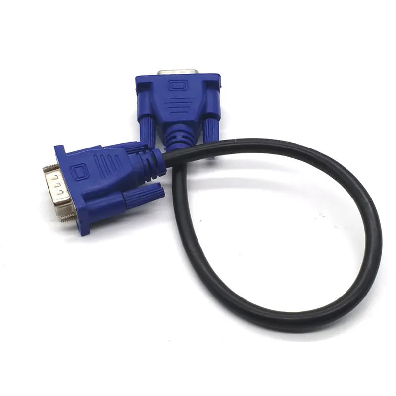 0.3m/0.5m/1.5m Cable Vga 15 Pin Male To Male VGA Cables Cord Wire Line Copper for PC Computer Monitor Projector Connecting Peaceful Pleasures Health and Wellness