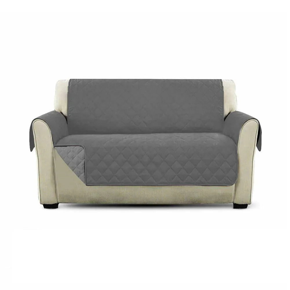 Reversible Quilted Sofa Cover 1/2/3 Seater | Non-Slip Slipcover