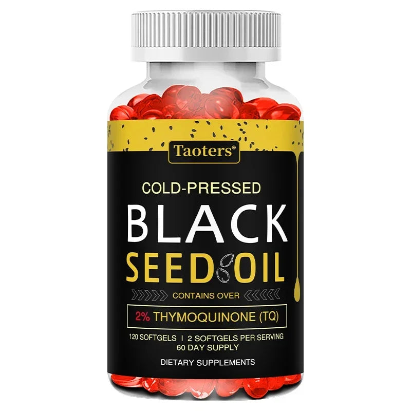 Black Seed Oil Capsules | Cold Pressed Nigella Sativa Supplement