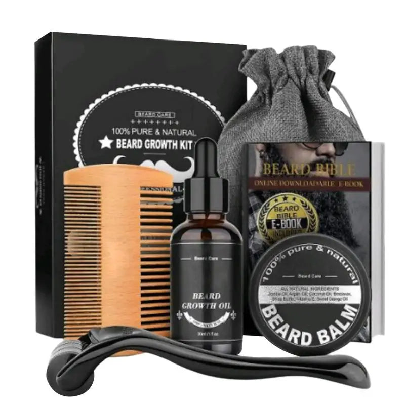 Eelhoe 5-Piece Beard Growth & Grooming Kit for Men