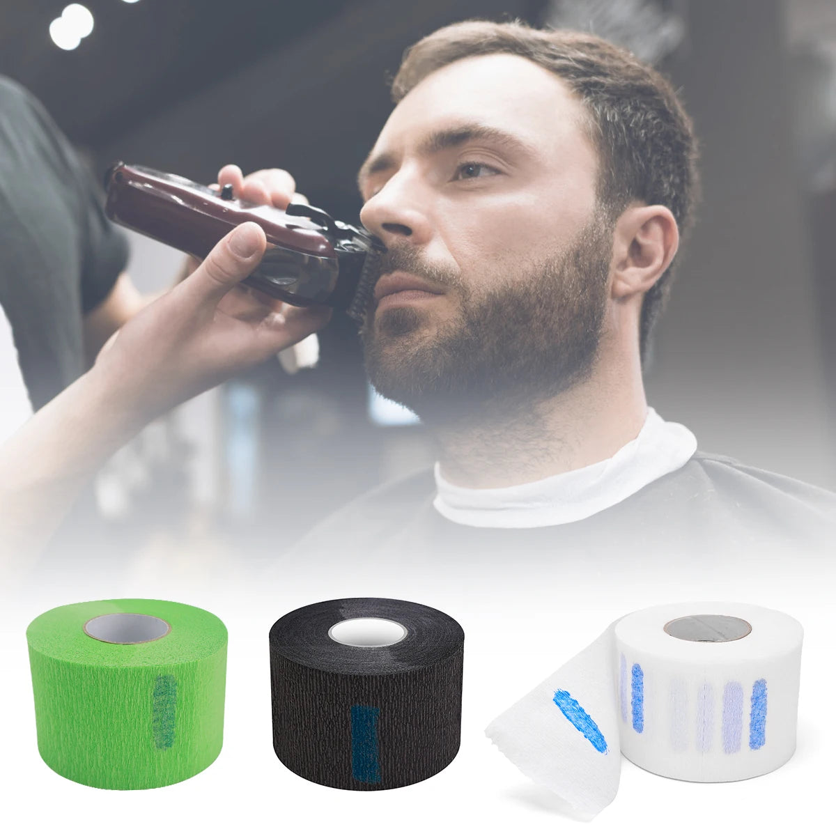 Barber Neck Strips Disposable & Flexible Paper Neck Strips Barber Supplies for Salon Hair Cutting & Stylist Water Resistant Peaceful Pleasures Health and Wellness