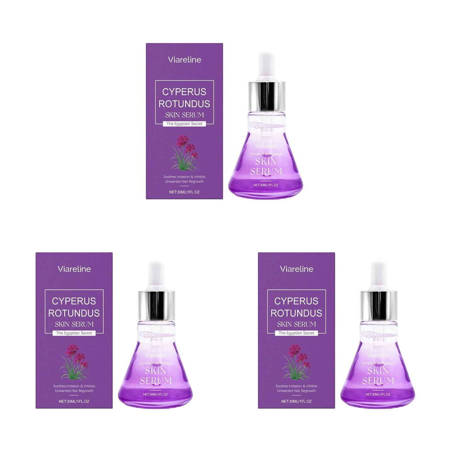 Viareline Cyperus Rotundus Hair Growth Inhibitor Serum 30ml
