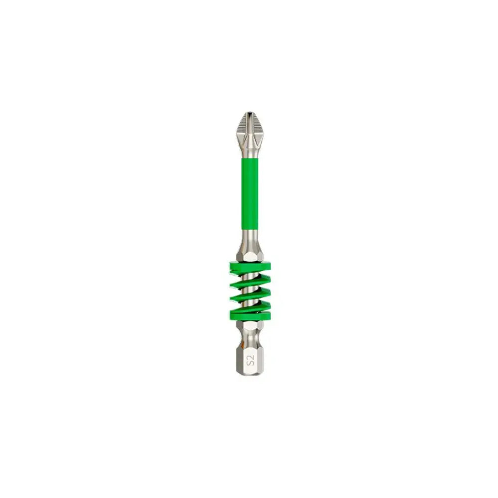 Rainbow Spring Screwdriver Bit 65mm/90mm/110mm Strong Magnetic Anti-Slip Cross Phillips Head for Electric Drill Screwdrivers Peaceful Pleasures Health and Wellness Green