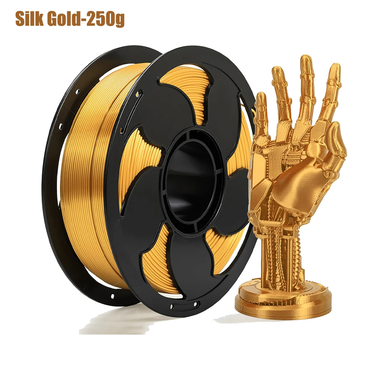 Silk PLA Filament 1.75mm 4-Spool 1KG Bundle for FDM Printers