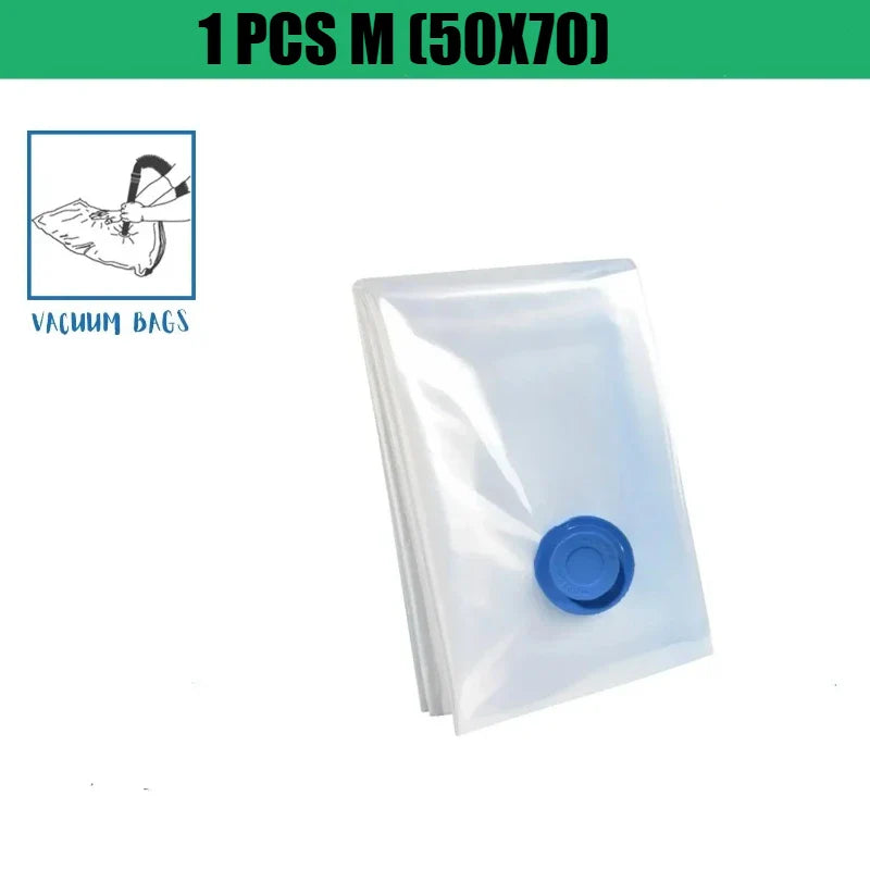 Vacuum Storage Bags for Clothes, Comforters & Bedding | 5 Sizes