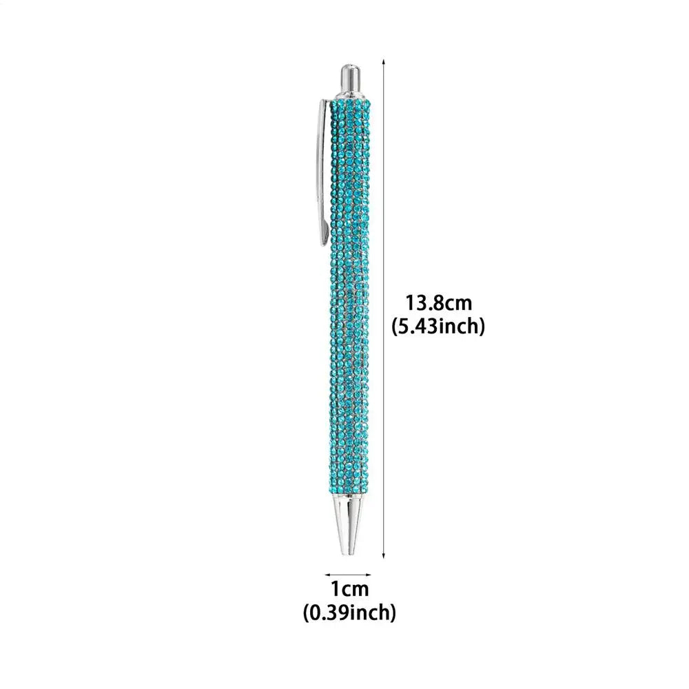 Crystal Rhinestone Ballpoint Pen – Bling Retractable School Pen