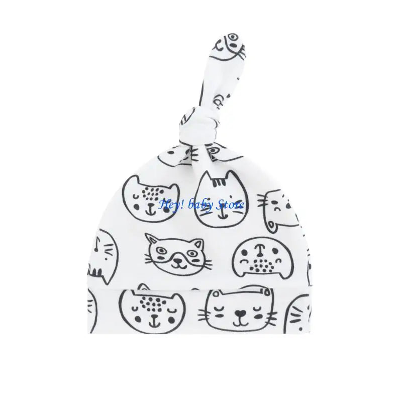 Soft Cotton Knotted Baby Hat – Newborns & Infants 0–24M