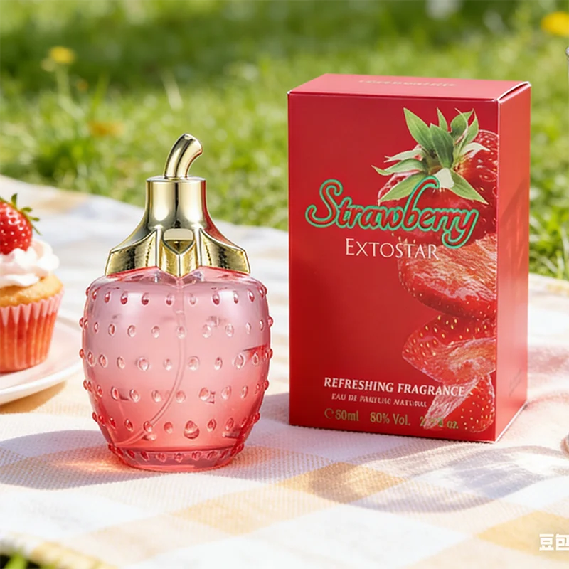 Strawberry Perfume Natural Fresh High-end Perfume Floral And Fruity Notes Daily Use Elegant Women' Romantic Date Eau De Toilette Peaceful Pleasures Health and Wellness