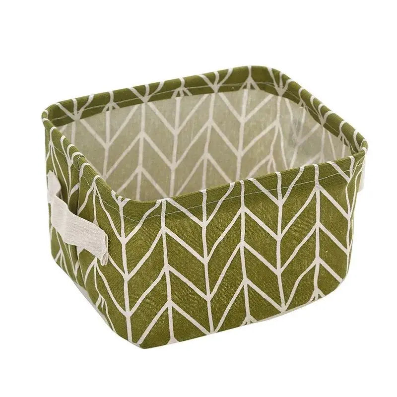 Linen Desktop Storage Basket Sundries Toy Storage Box Laundry Basket Underwear Cosmetic Organizer Office Stationery Organizer Peaceful Pleasures Health and Wellness