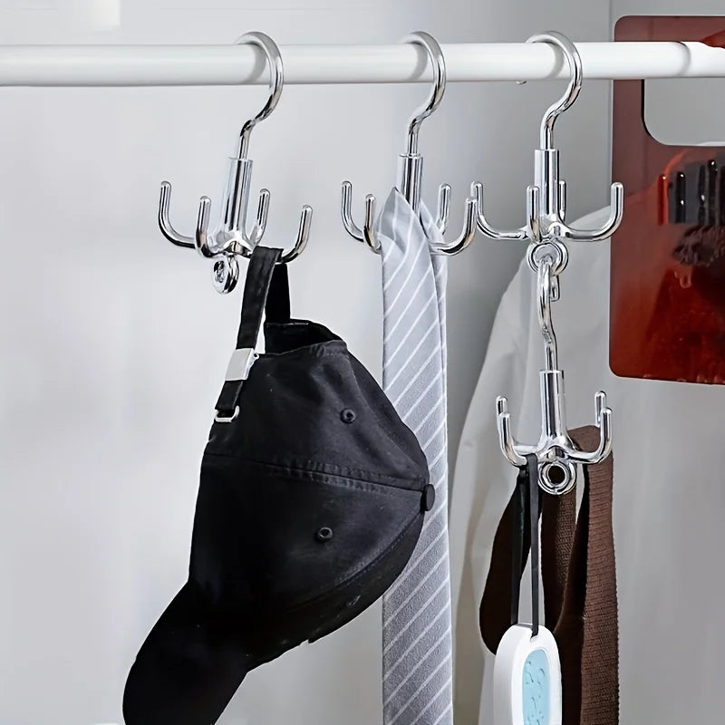 Rotating Claw Hook Hanger for Belts, Ties, Hats & Bags