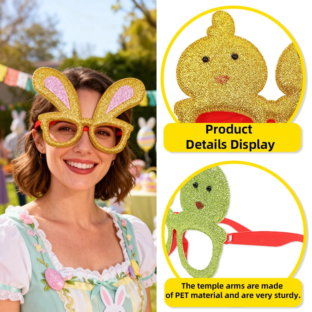 Easter Bunny Glasses Kids & Adults Photo Prop | Party Decor