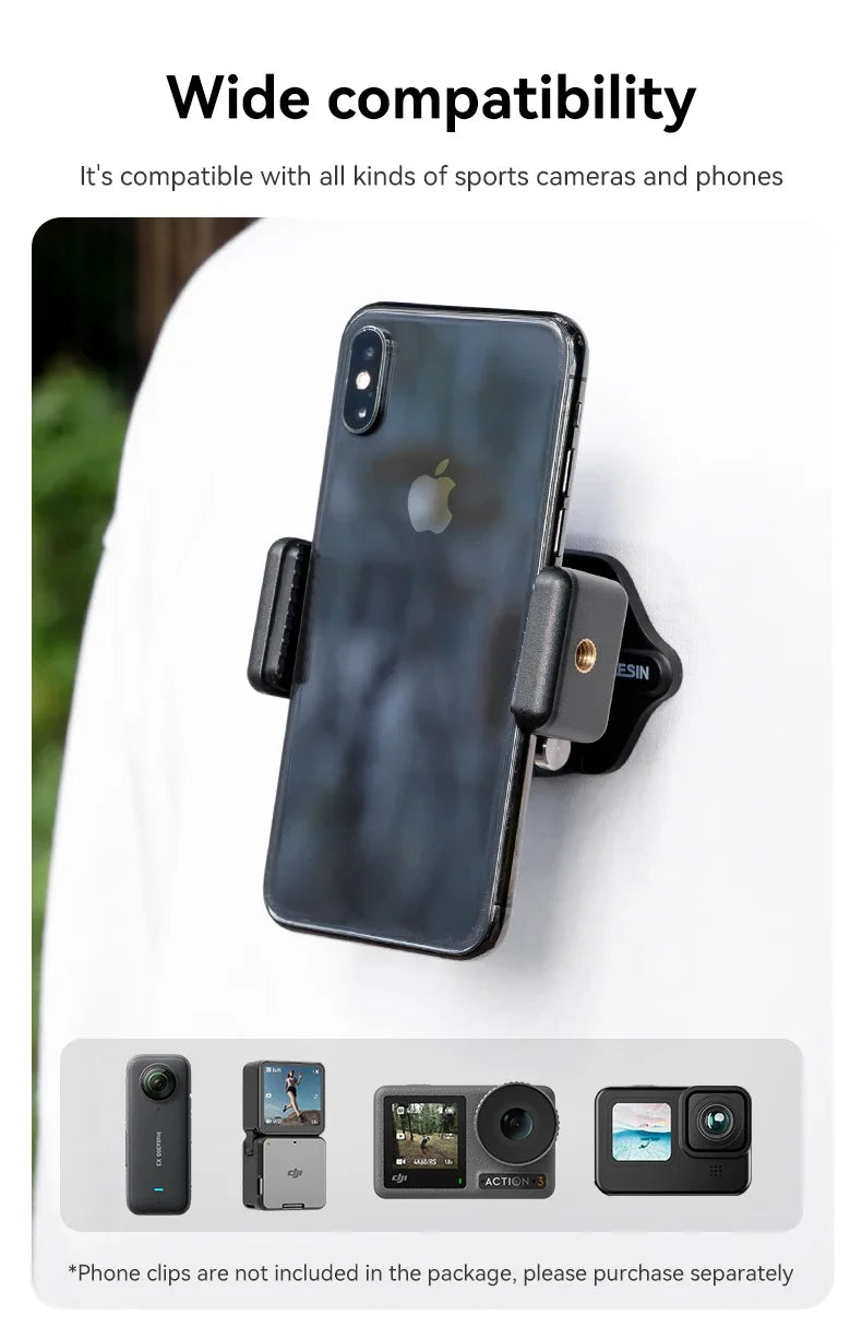 TELESIN Magnetic Neck Mount for GoPro, DJI & Insta360