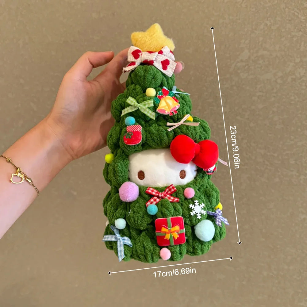 Handmade Crochet Christmas Tree Outfit for 17cm Plush Dolls