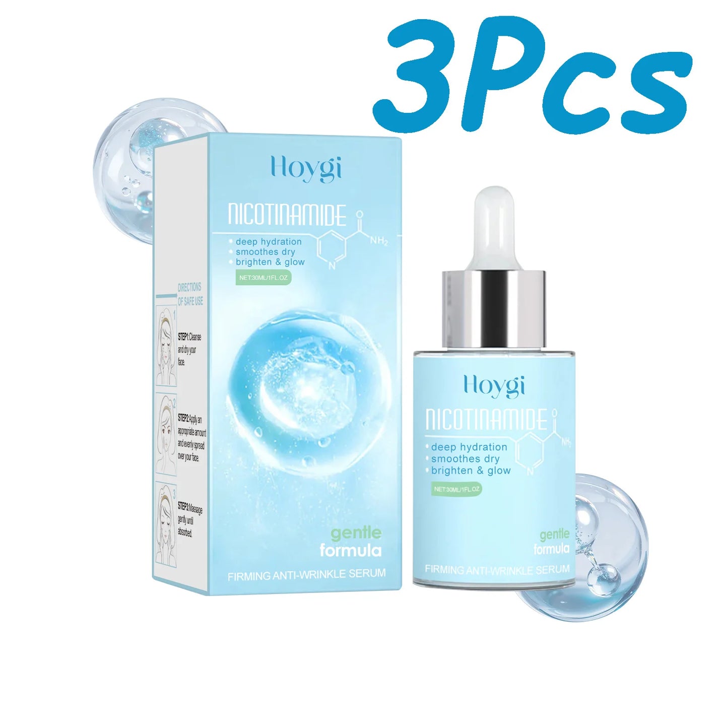 Firming Anti-Wrinkle Face Serum – Niacinamide & Hyaluronic Acid