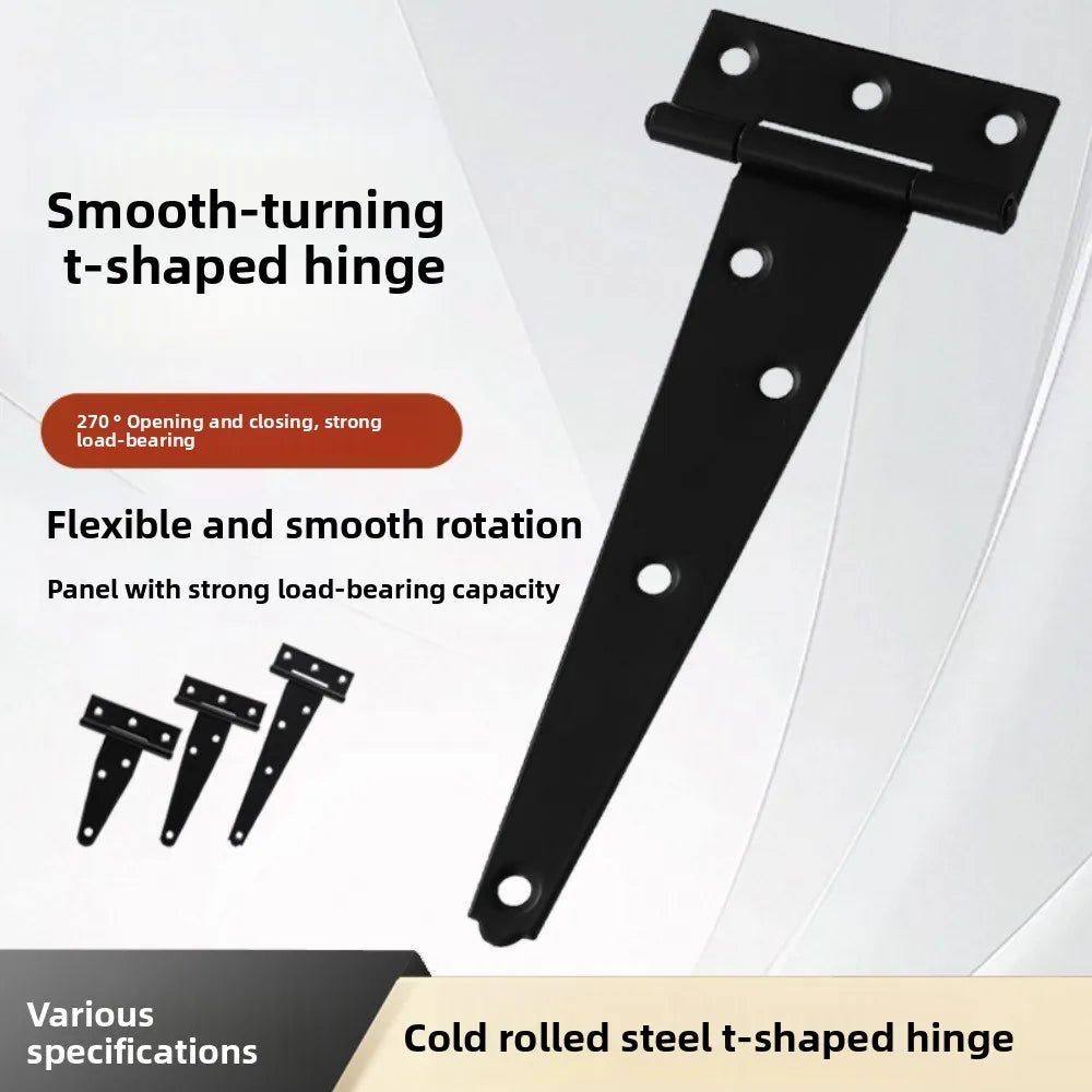 Heavy Duty T-Shape Door Hinges 3" 4" 6" | Rustproof Iron