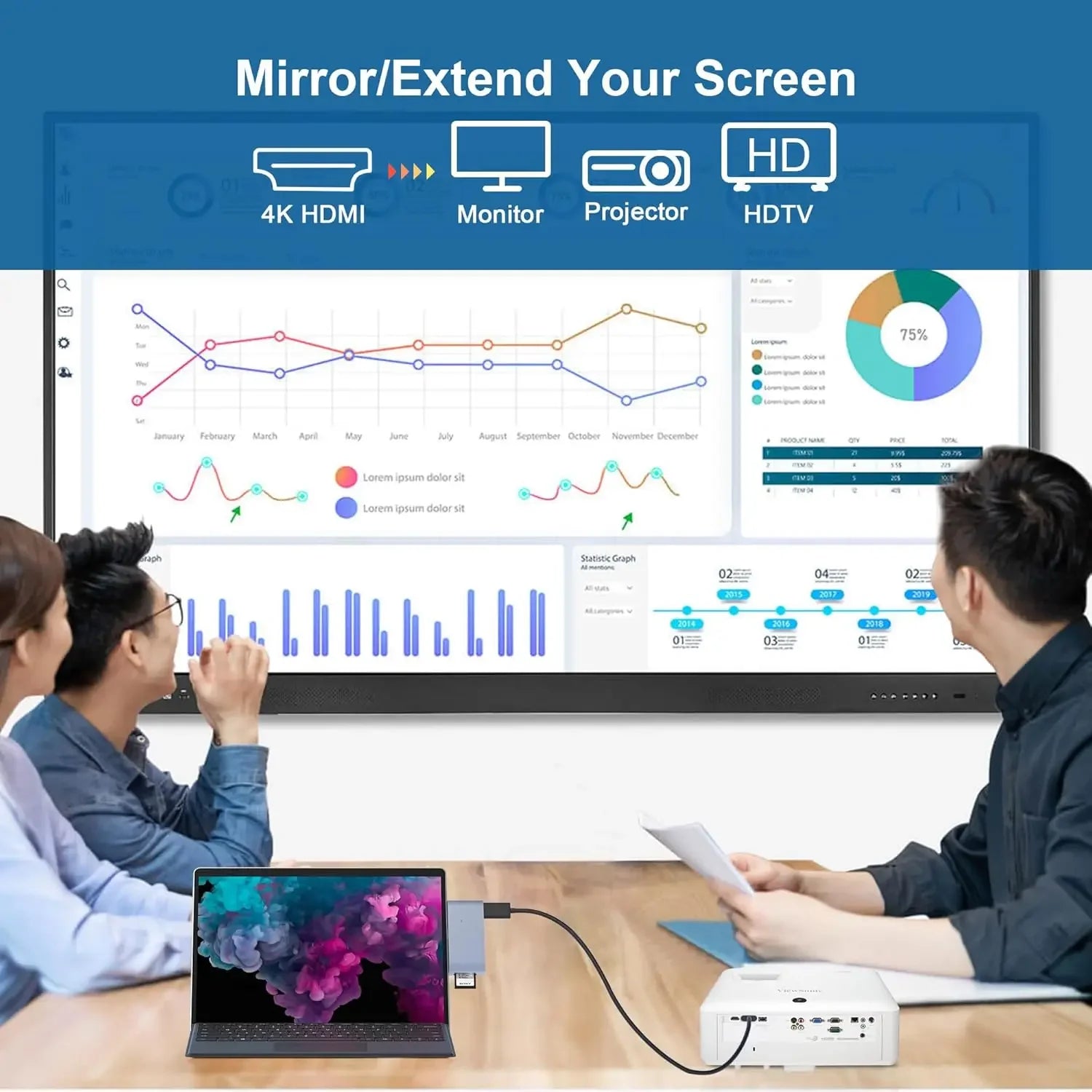 USB 3.0 Hub for Surface Pro with 4K HDMI, SD/TF Card Reader, 6-in-2 Docking Station Accessory Peaceful Pleasures Health and Wellness