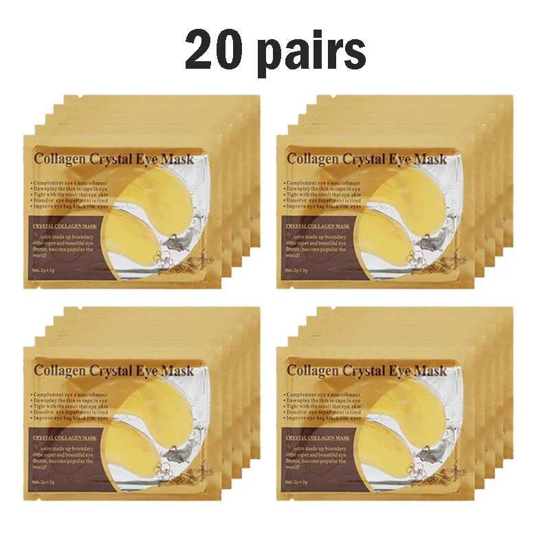 BIOAOUA Gold Collagen Eye Masks – Firm, Moisturize & De-Puff