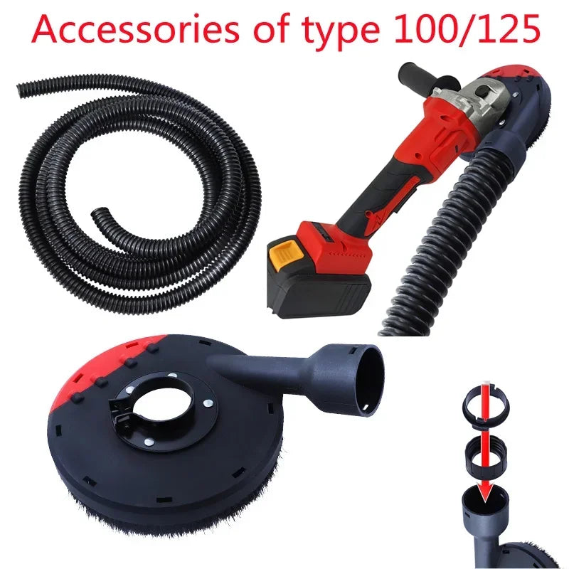 Angle Grinder Dust Shroud 100/125mm with Bristles & Vacuum Port Peaceful Pleasures Health and Wellness