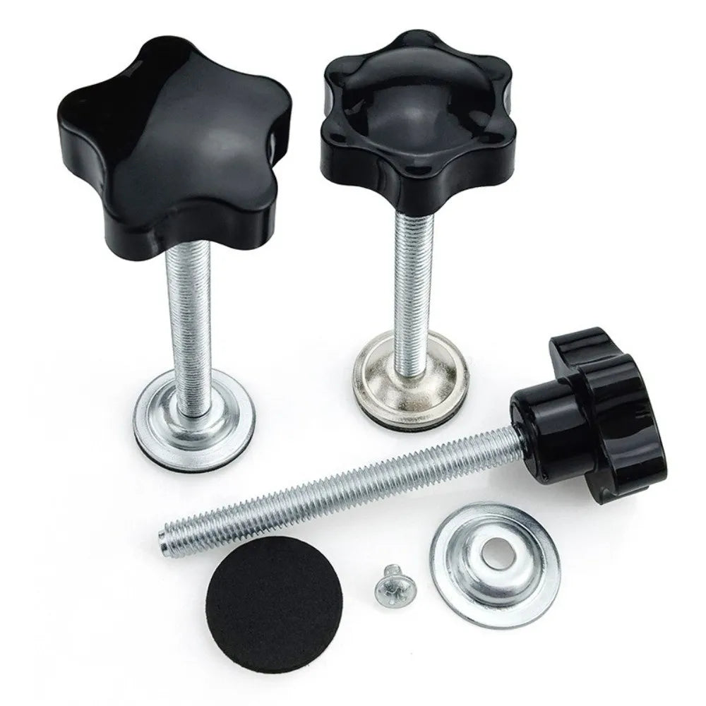 M8x60mm Five-Star Clamping Knob | Steel Hand Tighten Nut