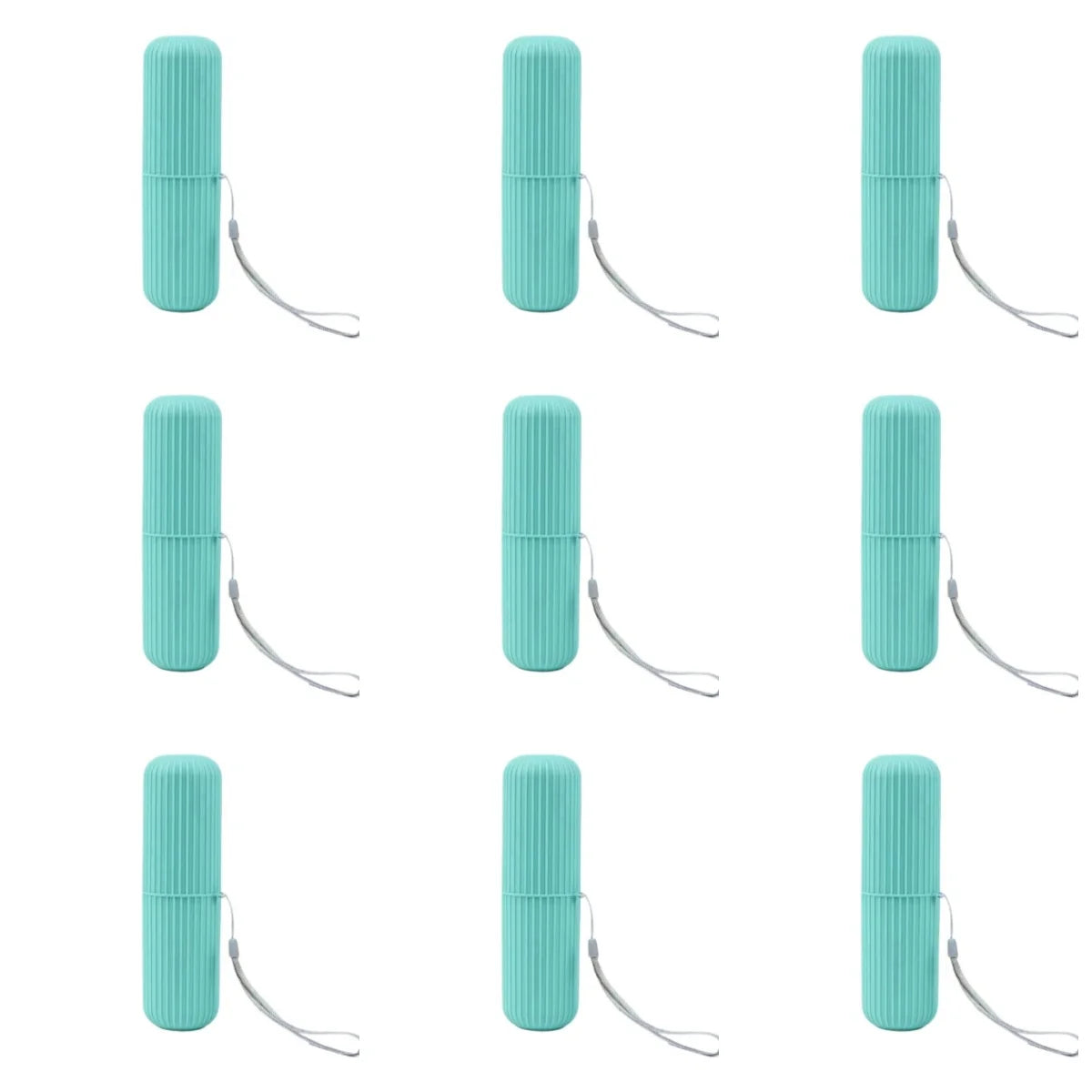 Portable Toothpaste Toothbrush Protect Holder Case Travel Camping Storage Box Protect Toothbrush Toothpaste from Dirt and Damage Peaceful Pleasures Health and Wellness 9pcs green