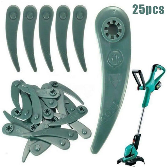 25PCS Grass Trimmer Replacement Plastic Blades For Bosh ART 23-18Li ART 26-18Li Grass Trimmers Polymer Blade Cutting System New Peaceful Pleasures Health and Wellness
