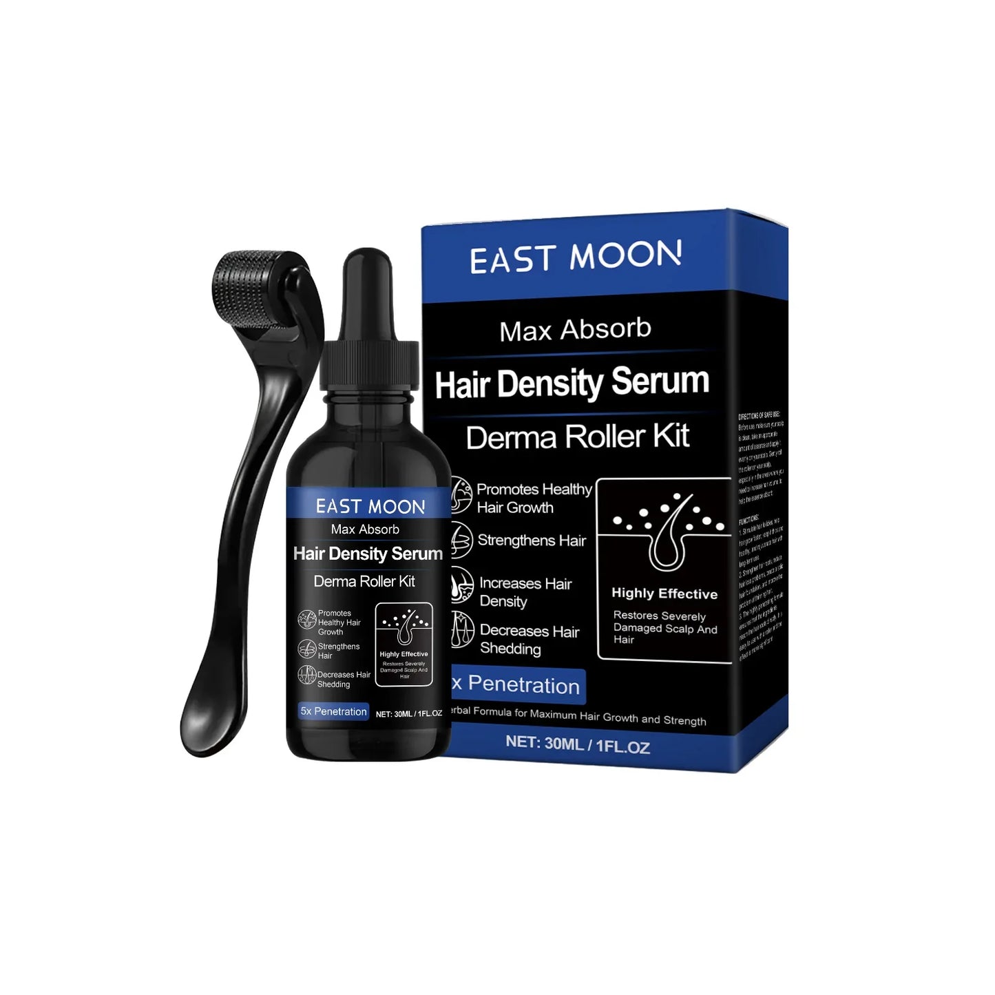 Hair Roller Kit with Nourishing Serum – Hydration & Strength