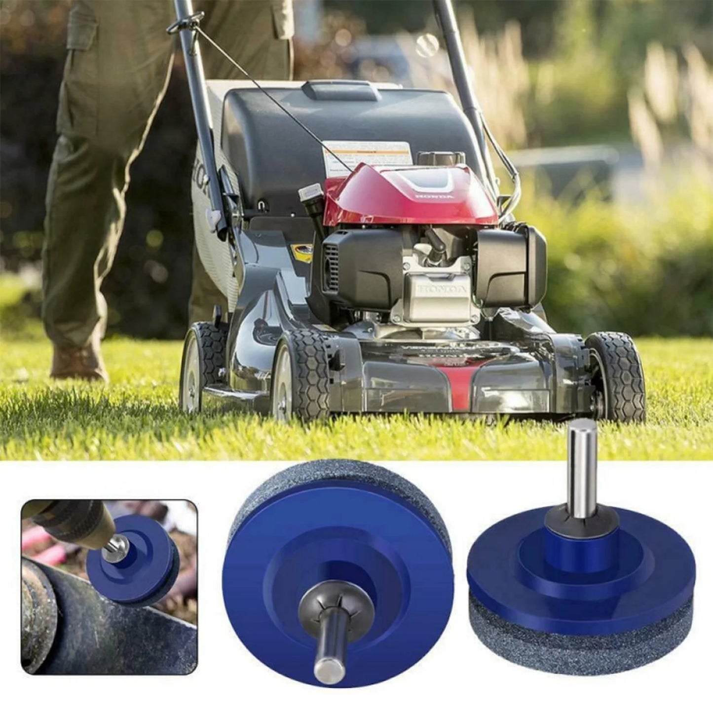 Sharpening Made Easy: Electric Lawn Mower Sharpener With Wear-Resistant Grinding Head And Whetstone Sander Peaceful Pleasures Health and Wellness