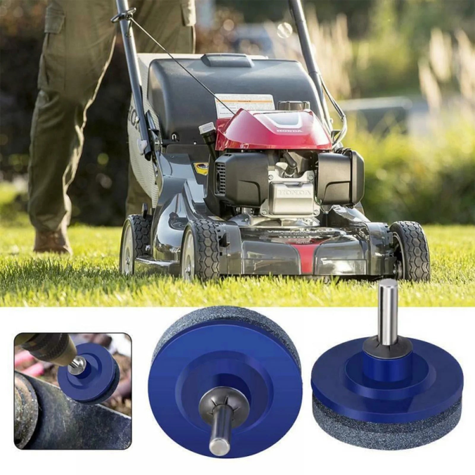 Sharpening Made Easy: Electric Lawn Mower Sharpener With Wear-Resistant Grinding Head And Whetstone Sander Peaceful Pleasures Health and Wellness