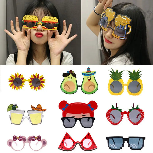 Party Decorative Sunglasses Funny Candle Sunflower Rainbow Dress Prop Sun Glasses Selfie Props Kids Aldult Favor Decor Eyewear Peaceful Pleasures Health and Wellness