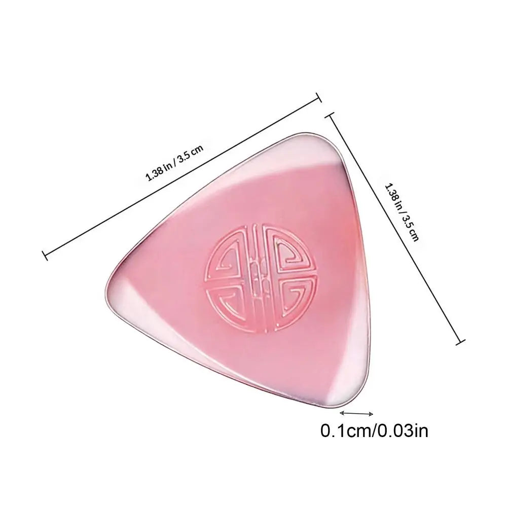 Nylon Non-Slip Guitar Picks Thin Acoustic & Bass Picks For Musicians & Beginners, Versatile Music Accessories For Ukulele Peaceful Pleasures Health and Wellness Pinks