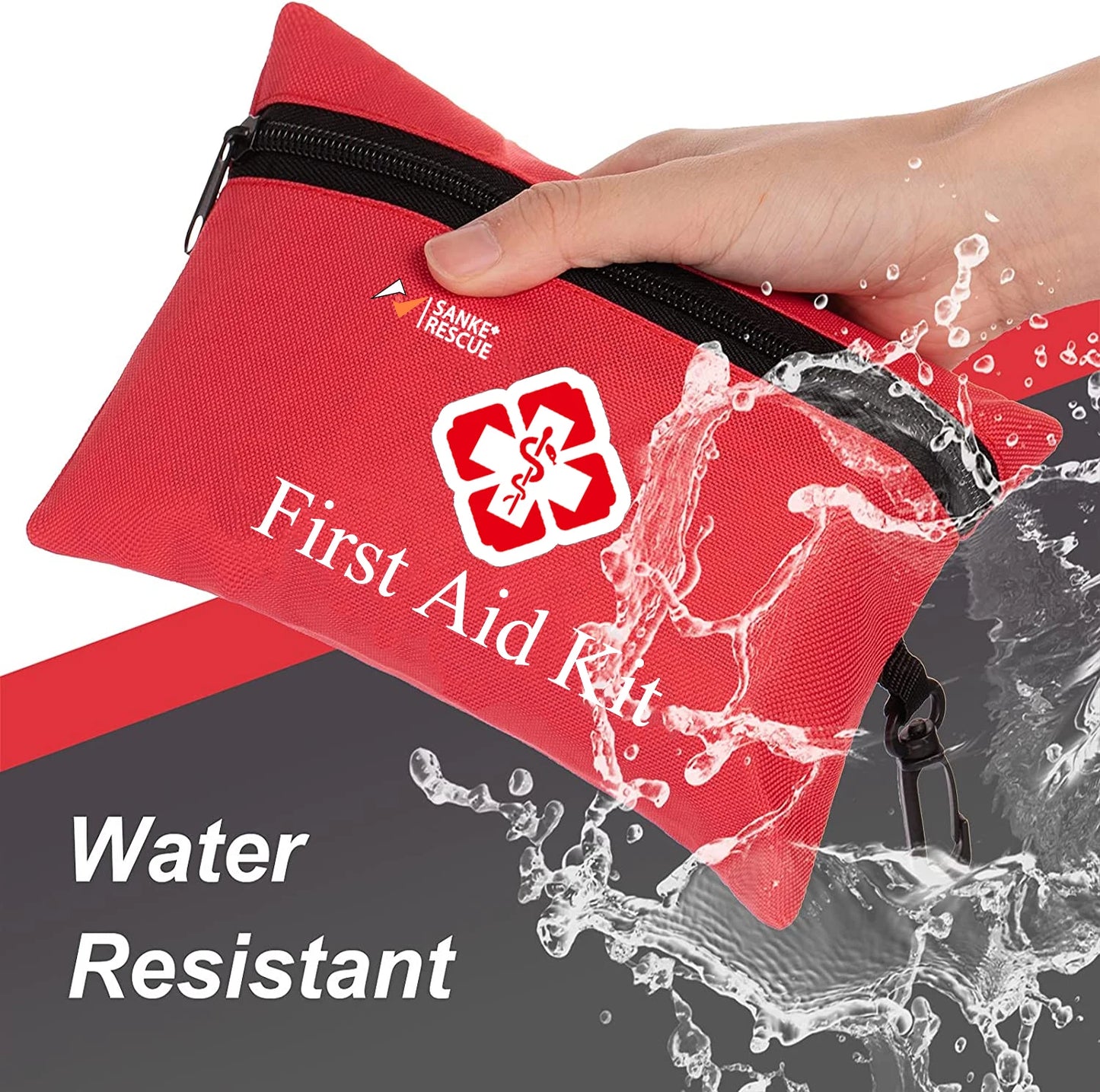 110 Piece First Aid Kit Home Care Waterproof Compact Trauma Medical Kits for Emergencies Home Car Travel Outdoor Camping Hiking Peaceful Pleasures Health and Wellness