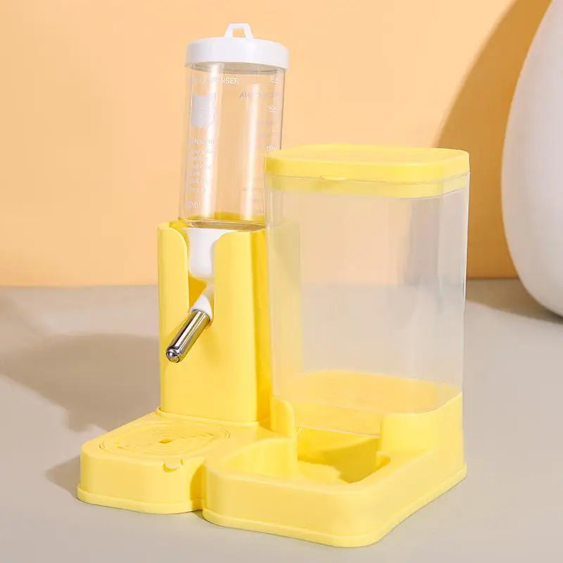 2-in-1 Hamster Water Bottle & Automatic Feeder – Leakproof