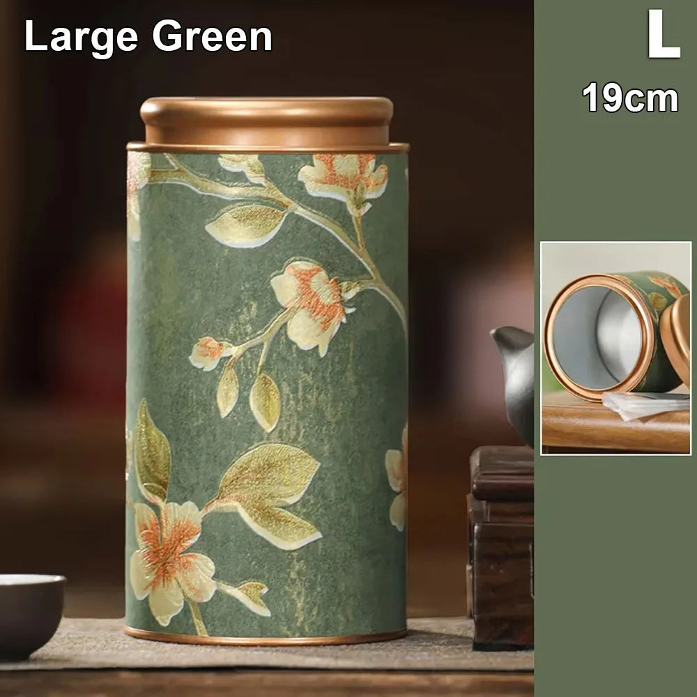 Airtight Tinplate Tea Storage Can – Food Grade Sealed Jar