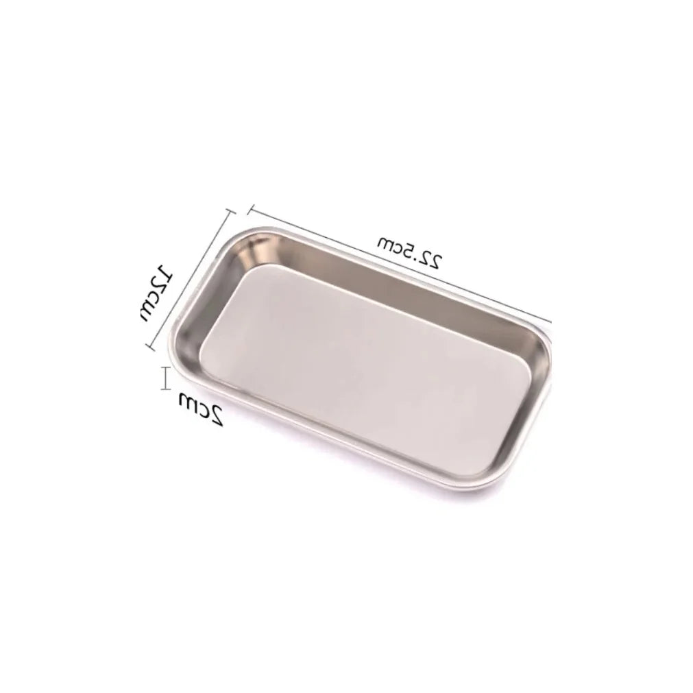 Stainless Steel Square Storage Tray – Salon, Nail & Kitchen