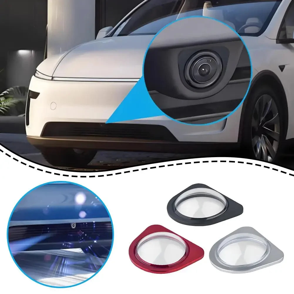 Front Camera Protector Shield for Tesla Model Y YL 3, HD Tempered Glass Rainproof Waterproof Cover Anti-Scratch Auto Accessories Peaceful Pleasures Health and Wellness