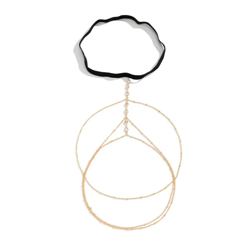Crystal Tassel Thigh Chain | Women's Multilayer Body Jewelry