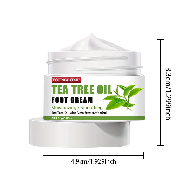 YOUNGCOME Tea Tree Oil Foot Cream – Cracked Heel Repair