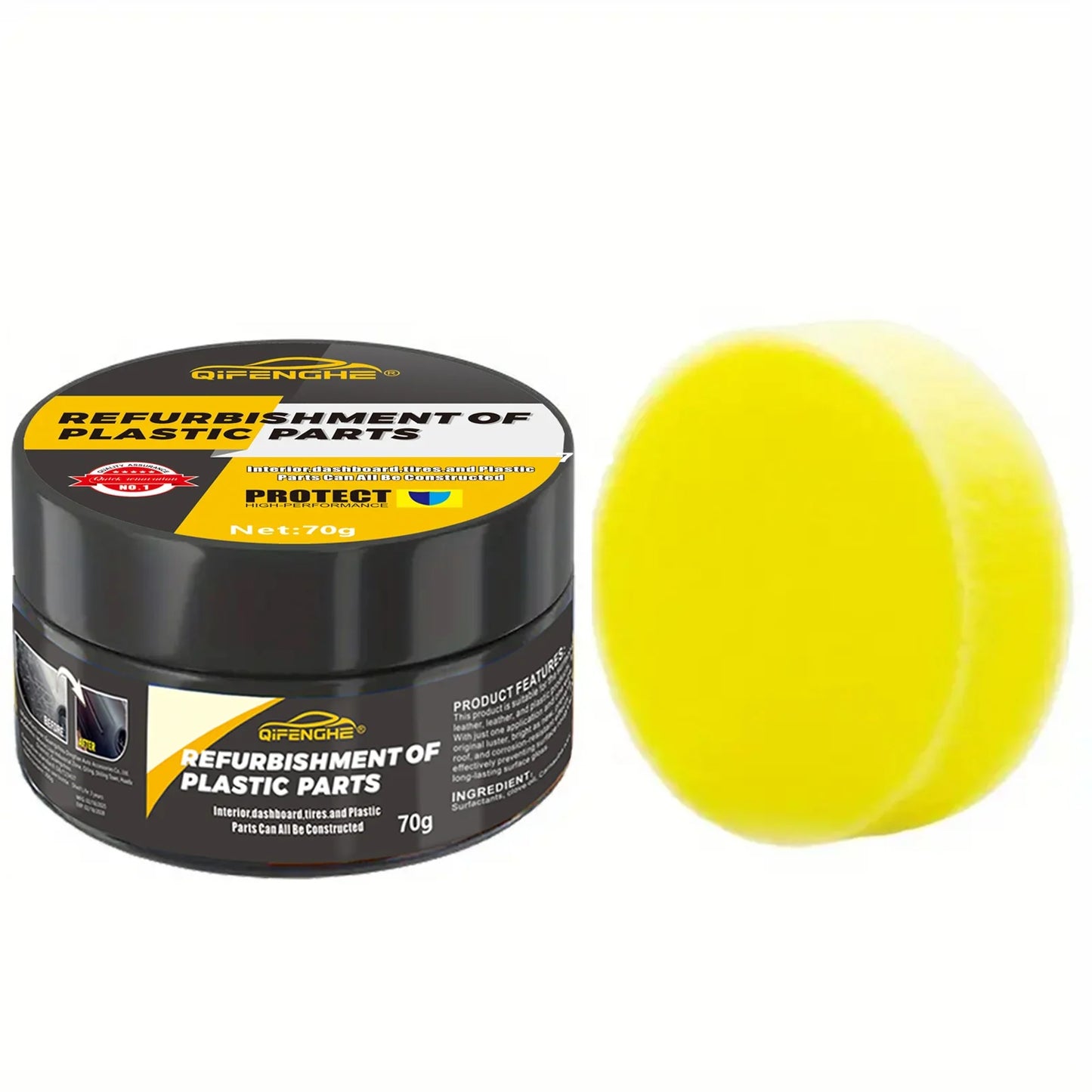 Car Plastic Restore & Polish Wax – Scratch Repair & Anti-Aging