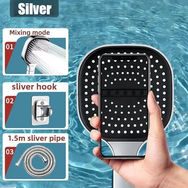 3-Mode High Pressure Handheld Shower Head | Water Saving