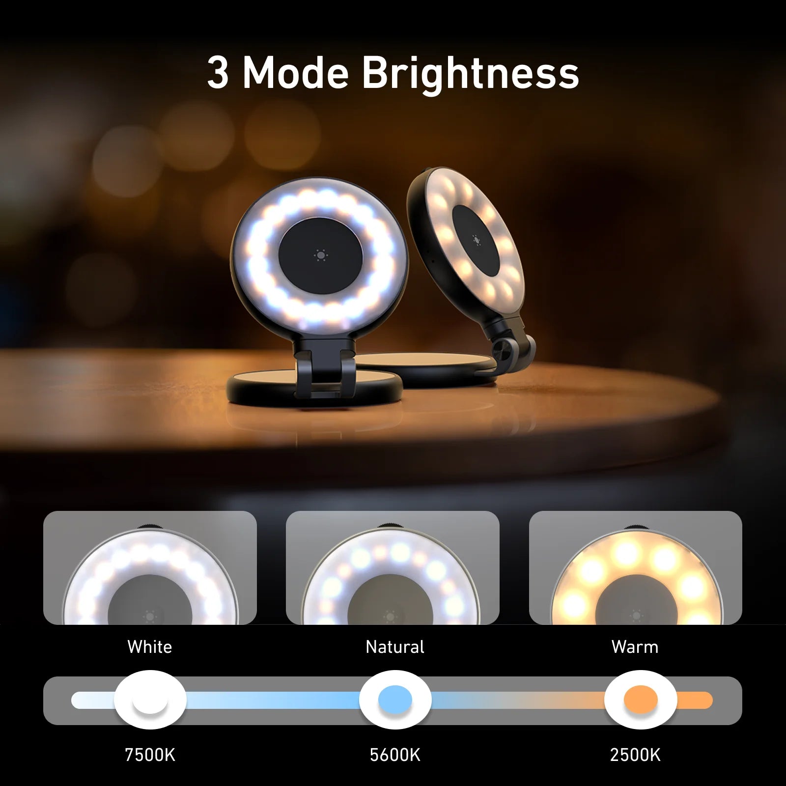 TELESIN Smartphone Magnetic Fill Light Mini Selfie Ring Fill Light 3 Modes Mirror Light for Iphone XIAOMI HUAWEI SAMSUNG Phone Peaceful Pleasures Health and Wellness