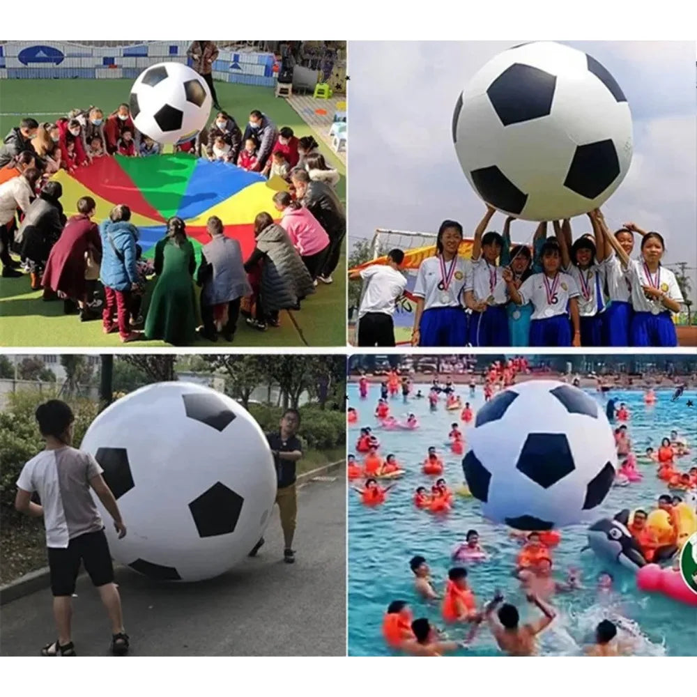 Inflatable Big Soccer Party Balloons Outdoor Toys Beach Balls Toy Balls Activity Props Kindergarten Game Sports Entertainment Peaceful Pleasures Health and Wellness