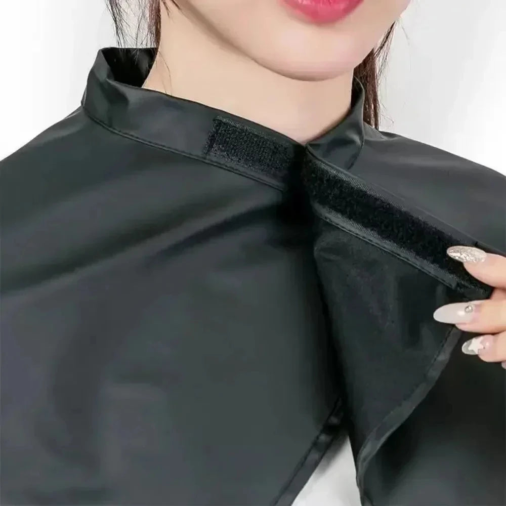Professional Black Square Hair Cutting Cloak – Salon Barber Apron Wrap for Hair Tint & Styling Peaceful Pleasures Health and Wellness
