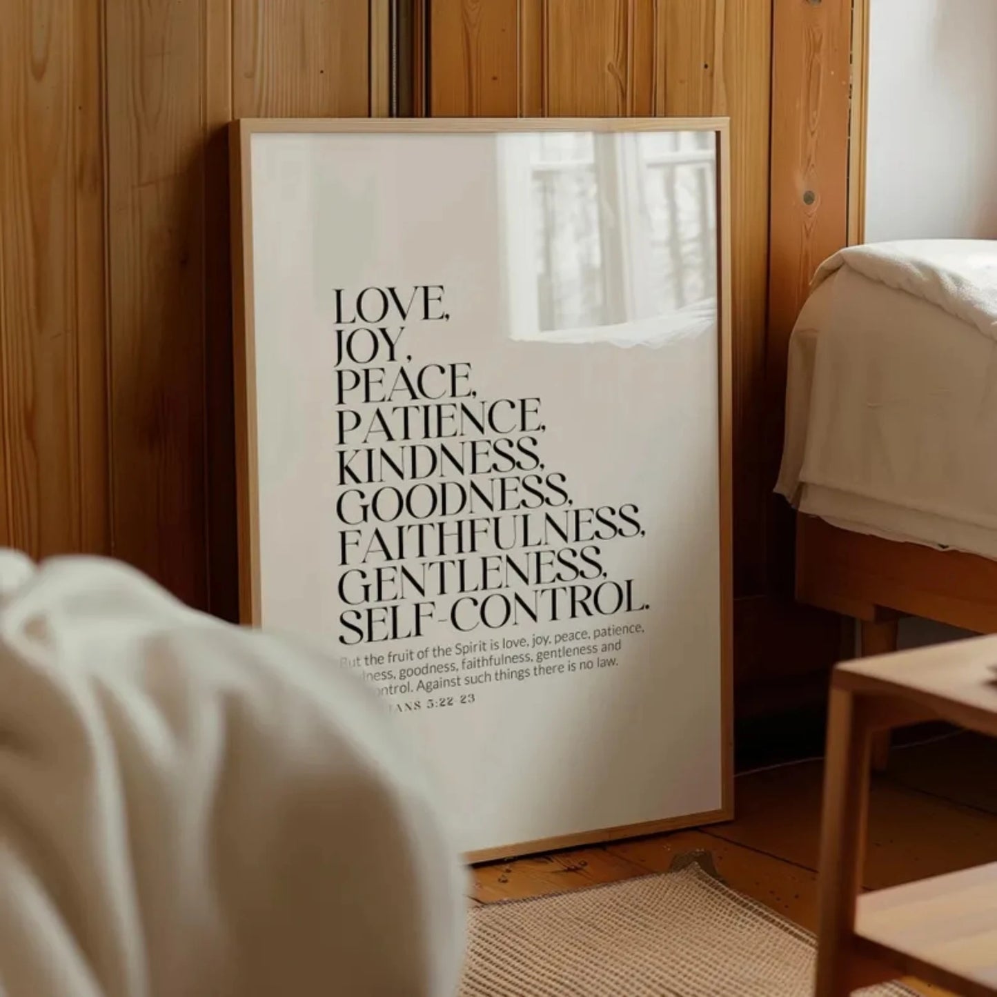 Galatians 5:22-23 Fruit of the Spirit Bible Canvas Wall Art