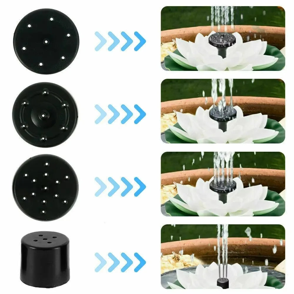 Solar Floating Lotus Fountain Pump – 1.2W Pond & Bird Bath