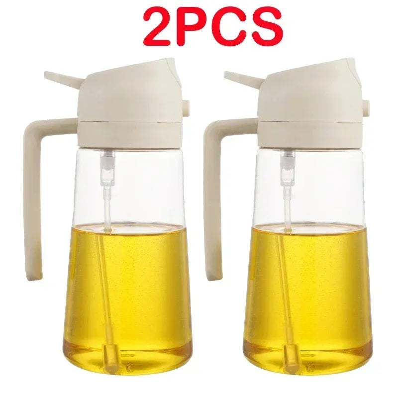 500ml Oil Spray Bottle for Kitchen, Air Fryer, BBQ & Camping