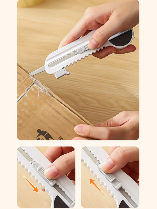 1Pc Household Multi-function Tool Knife 5 in1 With Measuring Tape Express Delivery Unboxing Knife Peaceful Pleasures Health and Wellness