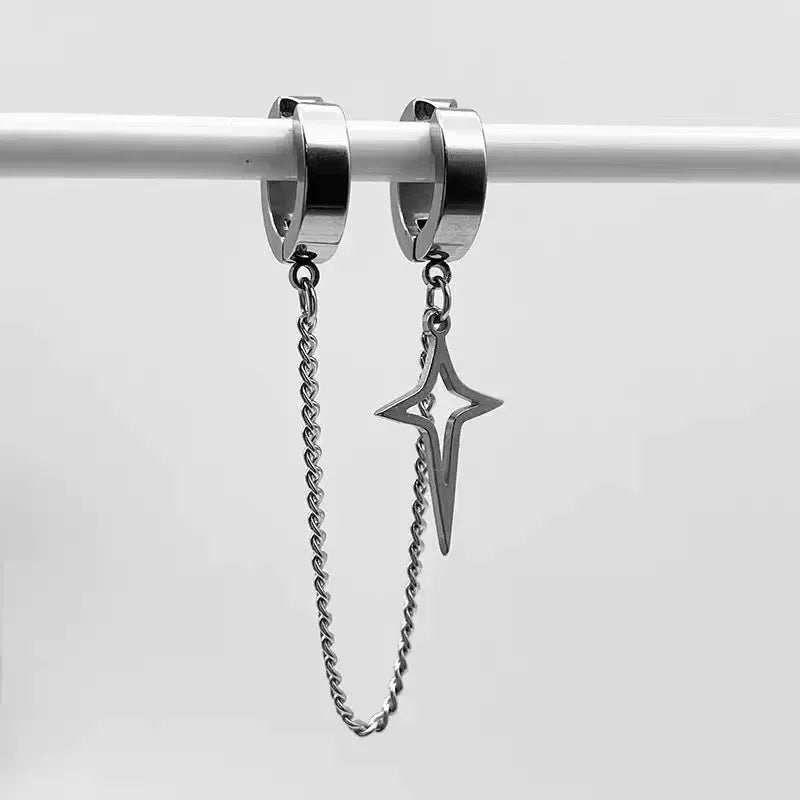 Minimalist Star Clip-On Stud Earrings | No Piercing Required