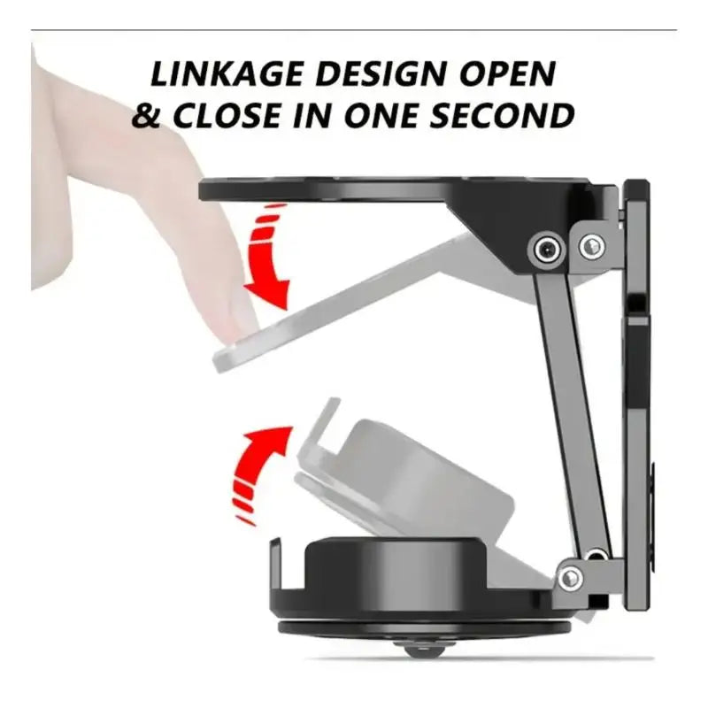 Foldable Rotating Motorcycle Handlebar Cup Holder | Metal & ABS