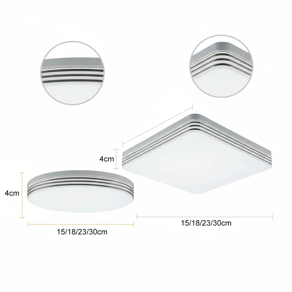 30CM Square LED Panel Ceiling Light 18W–48W Warm/Cool White